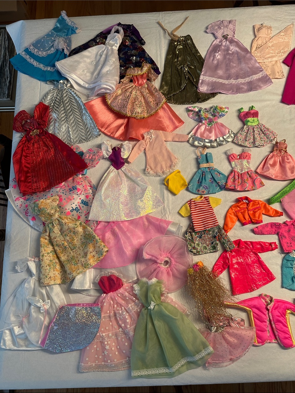 HUGE Vintage Barbie Clothes Clothing Lot genuine handmade seasonal holiday rare - Picture 2 of 16